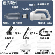 手持無線吸塵機 無線輕巧 充電式 汽車吸塵機 (家用車用兩用) (XL) -  (i1086)