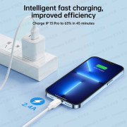 JOYROOM - 恆久系列 快速充電線 數據線 叉電線 (For iPhone iPad) USB to Lightning 2米 - 白色 (i1418WH)