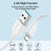 JOYROOM - 恆久系列 快速充電線 數據線 叉電線 Micro USB 1米 - 黑色 (i1419BK)