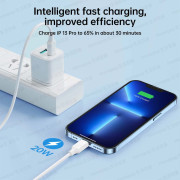 JOYROOM - 恆久系列 快速充電線 數據線 叉電線 (For iPhone iPad) Type-C to Lightning 20W PD 2米 - 白色 (I1421WH)