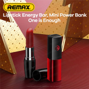 REMAX - RPP-299 5000mAh 口紅形狀 (大小) 超迷你 流動電源 尿袋 充電寶 移動電源 行動電源 流動充電器 行動充電器 外置電池 便攜電池 -  (i1905RD)