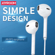 JOYROOM - JR-EP1 3.5mm 有線線控耳機 - 白色 (i741WH)