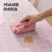 PEVA 防水防油 簡約桌布風格子餐桌布 茶幾餐墊台布 (137x180cm) - (多色選擇) (i1791)