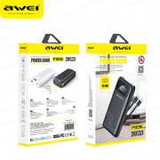 AWEi - P169K 20000mAh 自帶充電線 流動電源 尿袋 充電寶 移動電源 行動電源 power bank -  (多色選擇) (i1877)