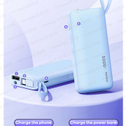 REMAX - RPP-676 Lightning 5000mAh 輕巧自帶充電線 流動電源 尿袋 充電寶 移動電源 行動電源 流動充電器 行動充電器 外置電池 便攜電池 - (多色選擇) (i1890)