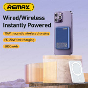 REMAX - RPP-509 5000mAh 超薄超輕巧無線磁吸充電器 無線充電 流動電源 尿袋 充電寶 移動電源 行動電源 外置電池 便攜電池 power bank - (多色選擇) (i1892)