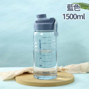 超大容量便攜運動水樽 飲水樽 1500ml - (多色選擇) (i342)