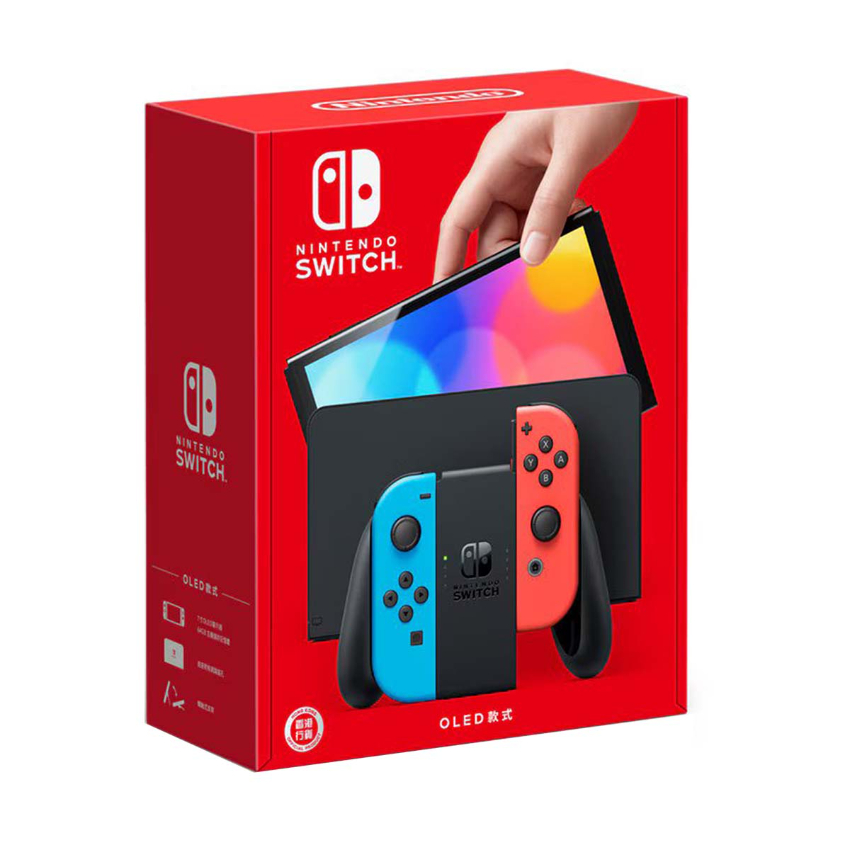 任天堂 - Nintendo Switch OLED 加強版主機 | 遊戲機 - 紅藍色 [香港行貨] [HEG-S-KABAA-HKG] -  (i1969RB)